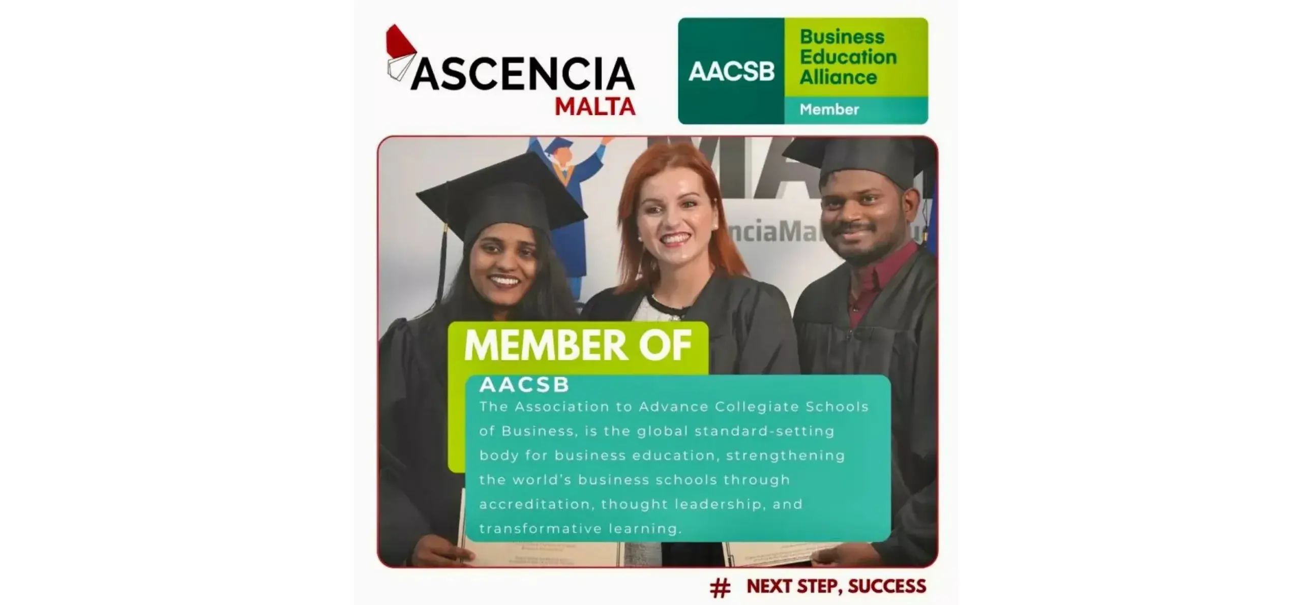 Ascencia Malta Attains AACSB Membership and Global Recognition